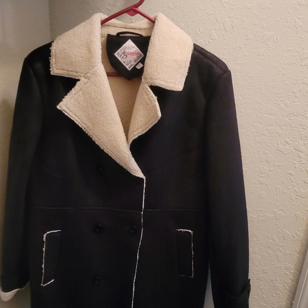 American Outdoorsman suede coat/fleece lining